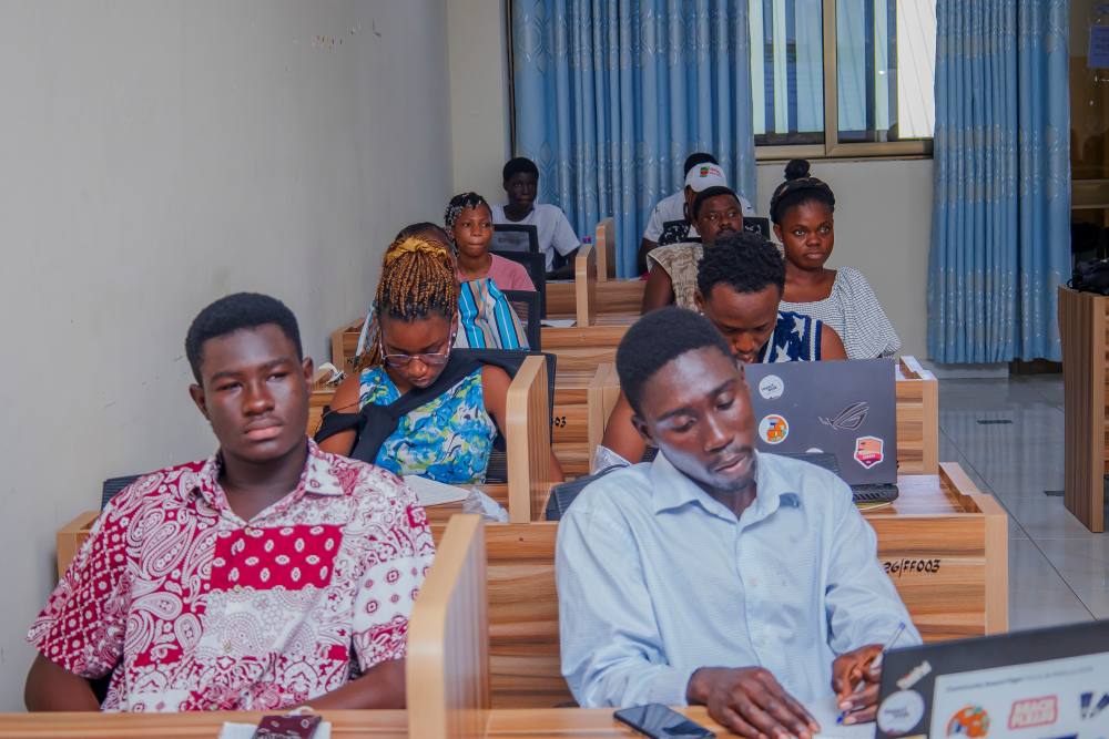 Young entrepreneurs working on business models