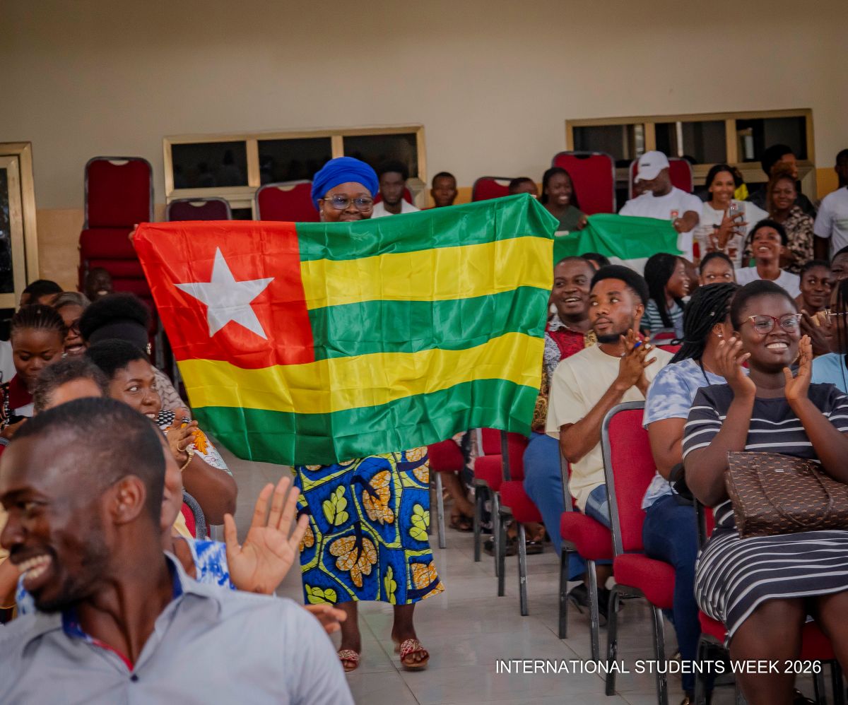 Togo students participating in celebration