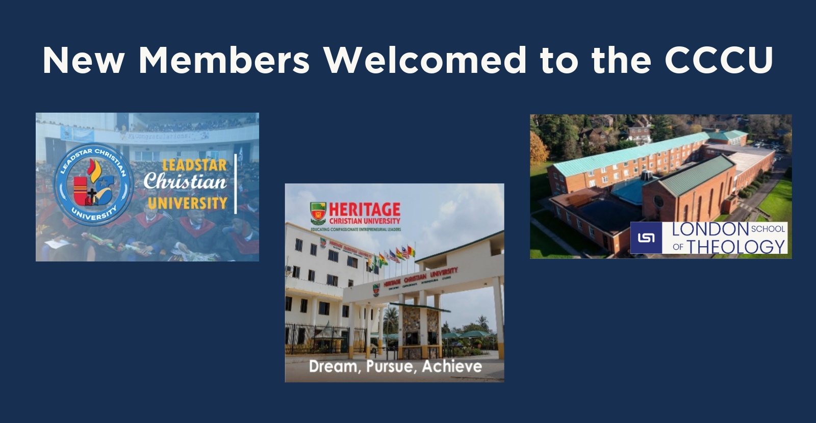 Heritage Christian University official announcement of CCCU membership