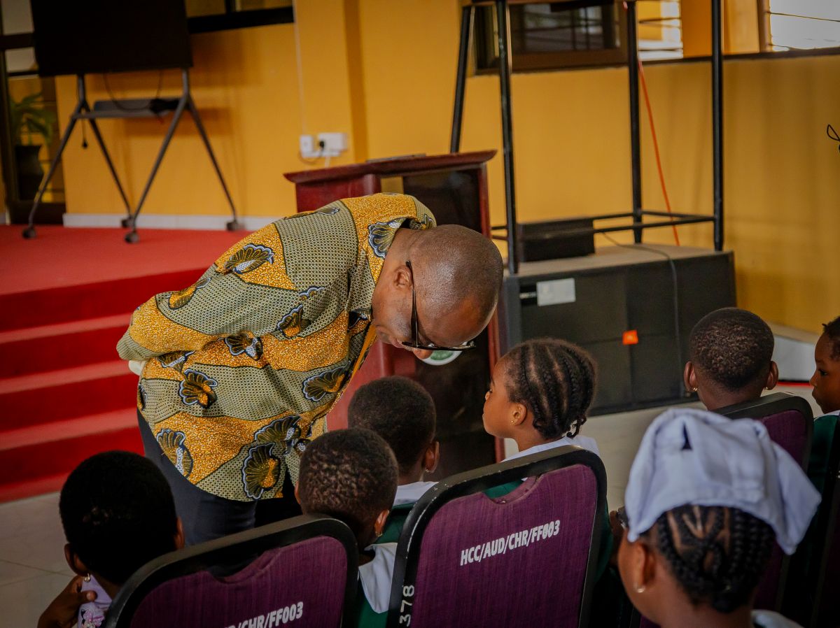 HCU staff engaging students in interactive session