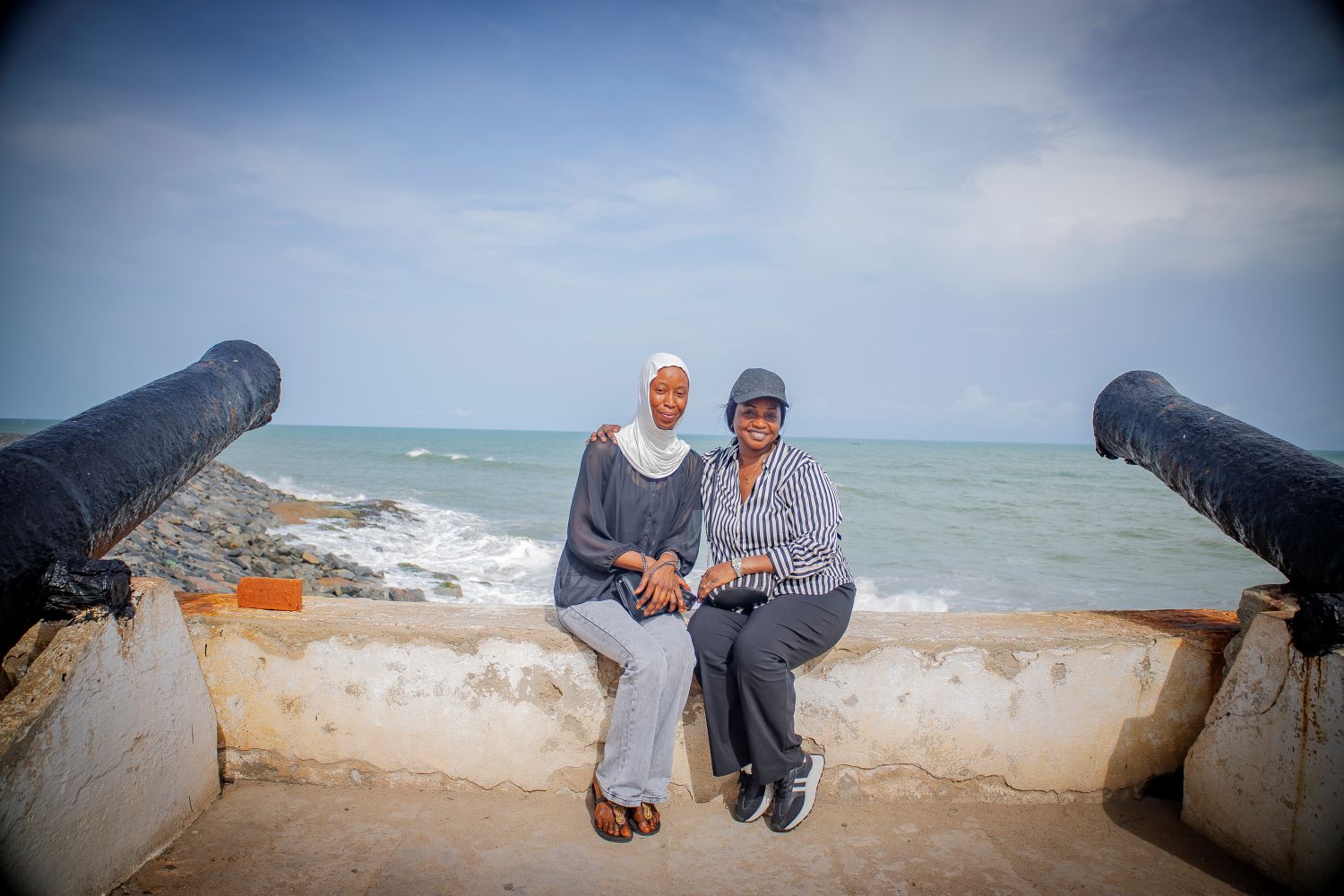 Cape Coast Castle exterior with ocean view