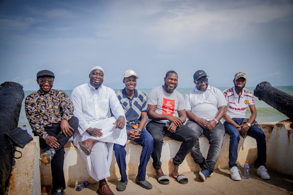 Male dungeon at Cape Coast Castle visited by Gambian delegates