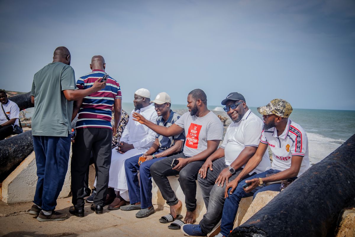 Gambian legislators discussing identity and leadership at castle
