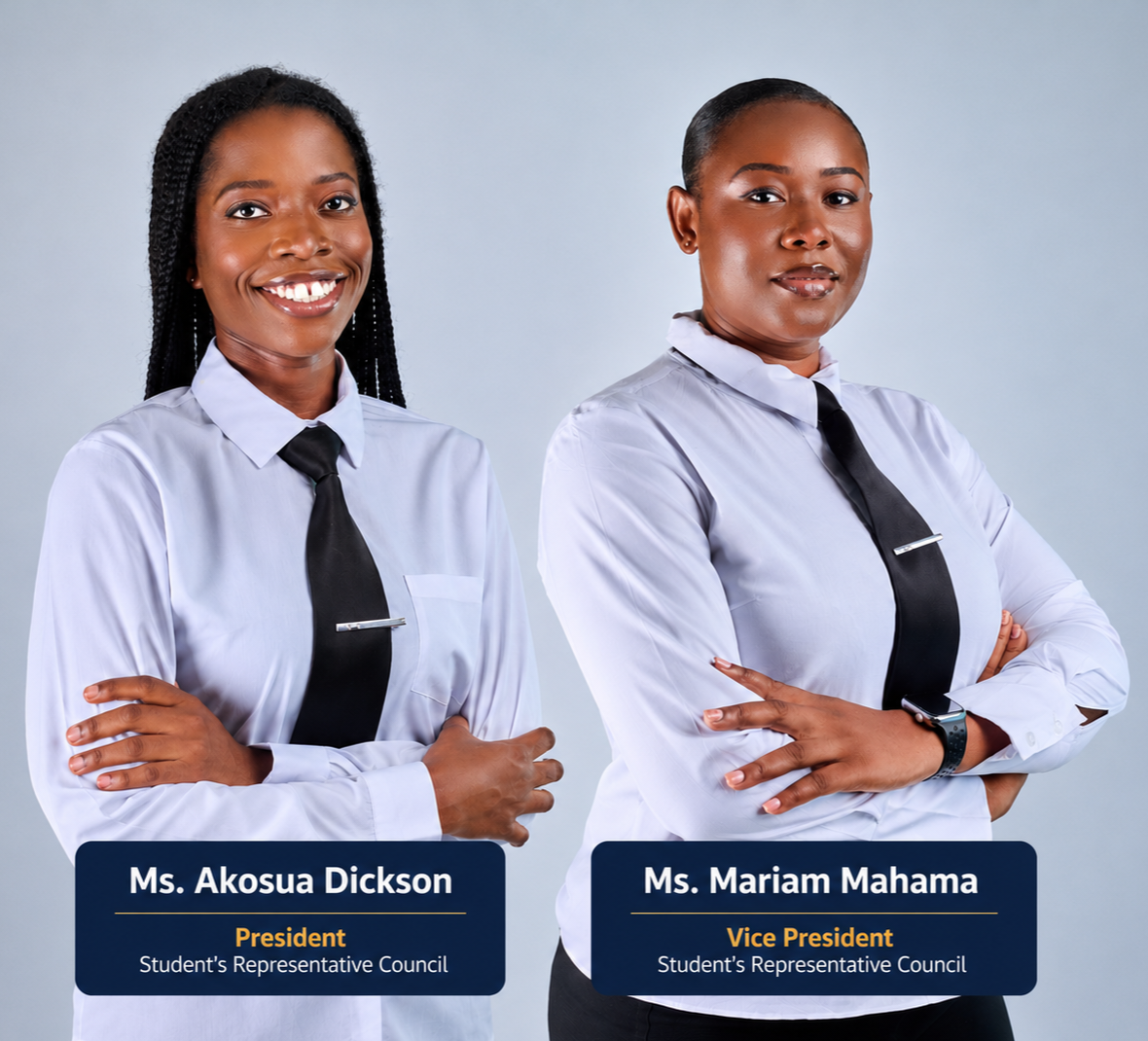 An image of Ms. Akosua Dickson- Src President and Ms. Mariam Mahama- Src Vice President